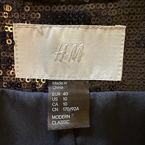 H&M Sequin Blazer Size 10 - Picture 5 of 7